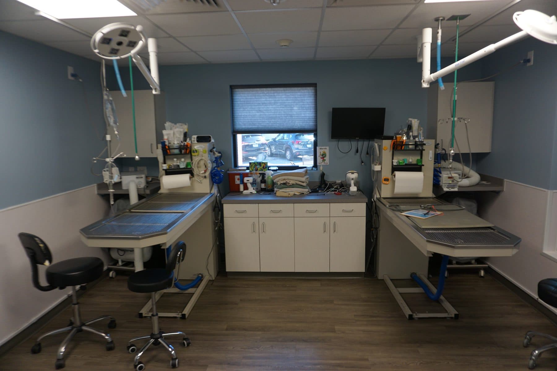 The clinic's dental suite with dental X-ray equipment